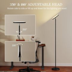 Đèn LED Đứng Studio Livestream YOTUTUN FLE-036 Đổi Màu RGB (hàng À Ma Zôn) Có Remote, Xoay 350 Độ