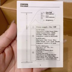 Đèn LED Đứng Studio Livestream YOTUTUN FLE-036 Đổi Màu RGB (hàng À Ma Zôn) Có Remote, Xoay 350 Độ