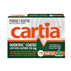 Viên uống Phòng Ngừa Đột Quỵ Cartia 168 Viên - Cải Thiện Tuần Hoàn Máu - Ngăn Ngừa Sự Hình Thành Cục Máu Đông & Bảo Vệ Tim Mạch - S/P Chuẩn Úc