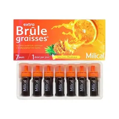 Thức uống detox giảm mỡ Milical Extra Brule Graisses Pháp 7 ngày