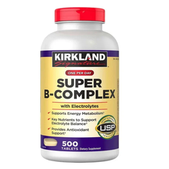Viên uống Vitamin B Kirkland Super B Complex 500 viên