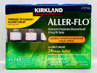 Hỗ trợ giảm viêm xoang dị ứng dạng xịt Kirkland Signature Aller-Flo 18.2ml x5 lọ