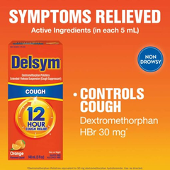 Siro ho Delsym 12 Hour Cough Relief Day or Night cho người lớn và trẻ em 4+