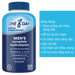 One A Day Men’s Vitamin cho nam dưới 50 tuổi 300 viên 