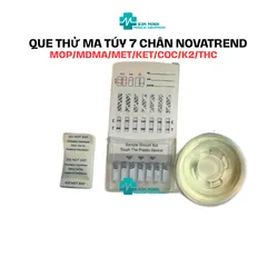 Que test 7 chân Novatrend phát hiện 7 chất MOP, MDMA, MET, COC, THC, KET, K2