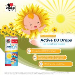 ✅[CHÍNH HÃNG, CHO KIỂM HÀNG] TPBVSK Doppelherz Aktiv Kinder Active D3 Drops hỗ trợ bổ sung Vitamin D3 cho trẻ