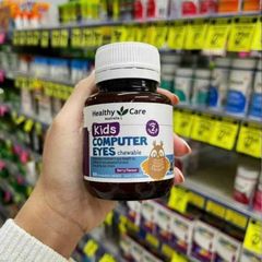 Viên Nhai Bổ Mắt Healthy Care Kids Computer Eyes Chewable 60 viên - Hỗ Trợ Thị Lực cho Trẻ Từ 2 Tuổi Trở Lên & Bảo Vệ Mắt Trong Môi Trường Ánh Sáng Xanh Từ Các Thiết Bị Điện Tử - S/P Chuẩn Úc