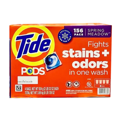 Viên giặt quần áo Tide Pods dành cho máy giặt Thùng 4 bịch x39 viên 156v