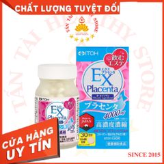 ✅[CHÍNH HÃNG, CHO KIỂM HÀNG] Viên Uống Naris Itoh EX Placenta Từ Nhau Thai 4000mg (Mới) 764871