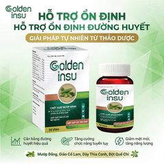 Hỗ trợ ổn định đường huyết từ thiên nhiên Golden insu Hàng chính hãng Hộp 30 viên
