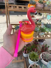 Đồ chơi nhựa - Đèn lò xo vịt kéo giãn - Lồng đèn Trung thu mini
