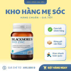 Viên uống bổ sung kẽm Blackmores Zinc - Hỗ trợ sức đề kháng, cải thiện da mụn, xuất xứ Úc - MẸ SÓC