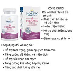 Viên DHA Prenatal Nordic Naturals Cho Bà Bầu 90 Viên Mỹ