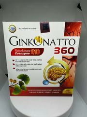 Viên Uống Ginkgo Natto 360 Hỗ Trợ Tuần Hoàn Máu Não, Ngừa Tai Biến, Giảm Hoa Mắt Cải Thiện Trí Nhớ