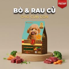 Hạt cho chó con Chogaka Vị Bò & Rau Củ (Túi 400g)