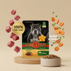 Hạt cho chó lớn Chogaka ADULT  Vị Bò & Rau Củ (Túi 400g)