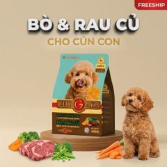 Hạt cho chó con Chogaka Vị Bò & Rau Củ (Túi 400g)