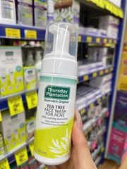 Tea Tree Acne Face Wash Thursday Plantation 150ml Cho Da Sạch Thoáng