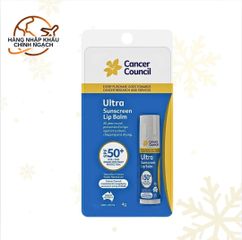 Son Dưỡng Môi Chống Nắng Cancer Council Ultra Sunscreen Lip Balm SPF50+ 4g