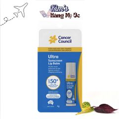 Son chống Nắng Cancer Council Ultra Sunscreen Lip Balm SPF50+ 4g