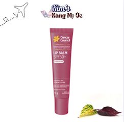 Son Dưỡng Chống Nắng Có Màu Cancer Council Raspberry SPF50+ 15g