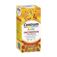 Siro Centrum Kids Incremin Iron Mixture - 200 mL - Bổ Sung Sắt - Cải Thiện Tình Trạng Biếng Ăn & Tăng Hấp Thu Dinh Dưỡng - Hỗ Trợ Quá Trình Phát Triển ở Trẻ Từ 6 Tháng Tuổi Trở Lên - S/P Chuẩn Úc