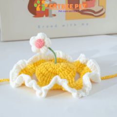 Mũ/Nón len cho chó mèo, thú cưng nhiều màu dễ thương, vòng cổ cho thú cưng handmade móc tay thủ công