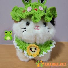 Mũ/Nón len cho chó mèo, thú cưng nhiều màu dễ thương, vòng cổ cho thú cưng handmade móc tay thủ công