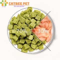 Gà viên mix cỏ mèo loại 1 hỗ trợ tiêu búi lông,giảm stress, bổ sung dinh dưỡng cho mèo