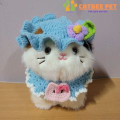 Mũ/Nón len cho chó mèo, thú cưng nhiều màu dễ thương, vòng cổ cho thú cưng handmade móc tay thủ công