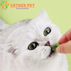 Gà viên mix cỏ mèo loại 1 hỗ trợ tiêu búi lông,giảm stress, bổ sung dinh dưỡng cho mèo