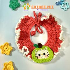 Mũ/Nón len cho chó mèo, thú cưng nhiều màu dễ thương, vòng cổ cho thú cưng handmade móc tay thủ công
