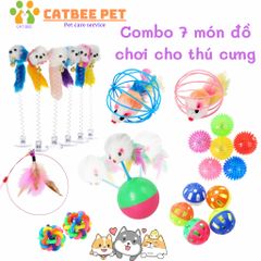[Combo 7 món] Đồ chơi cho thú cưng chó,mèo,hamster