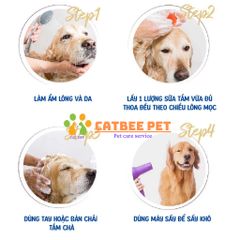 Sữa tắm cho chó mèo olive - Loại bỏ ve rận,chống rụng lông,khử mùi hôi, bổ sung tinh chất - 450ml