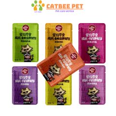 Pate Wanpy Happy 100 Gói 70g Cho Mèo, Thức Ăn Cho Mèo Dạng Súp Đủ Vị Thơm Ngon, Bổ Dưỡng