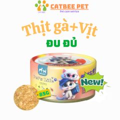 [Combo 4,10,20 Lon] Pate Cho Mèo Pet's Life Dạng Soup Sợi Gà Lon 85g Dinh Dưỡng, Tiện Lợi