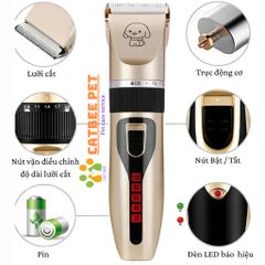 Tông đơ cắt tỉa lông cho thú cưng không ồn USB giúp tạo kiểu chuyên nghiệp ngay tại nhà