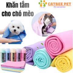 Khăn tắm chó mèo Clean Cham siêu thấm hút - Khăn lau đa năng, siêu thấm đa công dụng