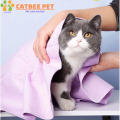 Khăn tắm chó mèo Clean Cham siêu thấm hút - Khăn lau đa năng, siêu thấm đa công dụng