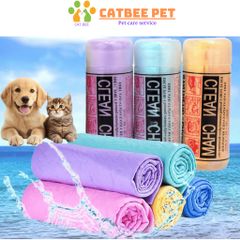 Khăn tắm chó mèo Clean Cham siêu thấm hút - Khăn lau đa năng, siêu thấm đa công dụng