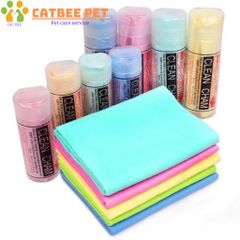 Khăn tắm chó mèo Clean Cham siêu thấm hút - Khăn lau đa năng, siêu thấm đa công dụng