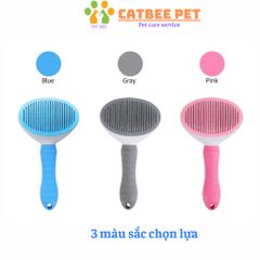 Lược chải lông cao cấp giành cho chó,mèo có nút bấm tiện lợi giúp tách lông tự động