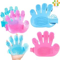 Găng tay tắm massge cho chó mèo bằng nhựa dẻo giúp chải lông, gỡ rối đánh bông lông , làm sạch lông rụng hình bàn tay