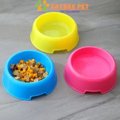 Bát ăn đôi nhựa hình xương đựng thức ăn, nước uống cho chó mèo