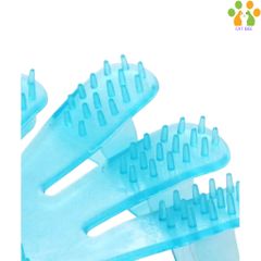 Găng tay tắm massge cho chó mèo bằng nhựa dẻo giúp chải lông, gỡ rối đánh bông lông , làm sạch lông rụng hình bàn tay