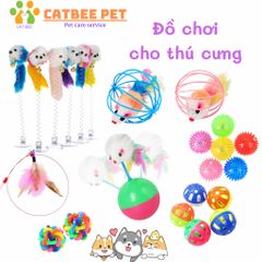 Đồ Chơi Cho Thú Cưng -Bónglồngchuột -Bóng 7màu -Bóng lật đật -Chuột lòxo -Bóngsáng -Cần câu trêu mèo