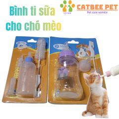 Bình ty , bình sữa dành cho chó mèo - Hỗ trợ chó mèo nhỏ uống sữa -Có đầu thay thế 60ml,150ml