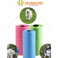 [Combo 5-10-20] Túi Nilon dọn phân,rác cho chó mèo - 1 Cuộn 15 túi siêu dai, tiện lợi