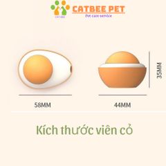 Viên Cỏ Bạc Hà Gắn Tường Giảm Stress Cho Mèo Hình Quả Trứng