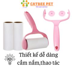 Cây lăn lông chó mèo - lăn lông mèo - Cây lăn bụi, làm sạch sofa, quần áo